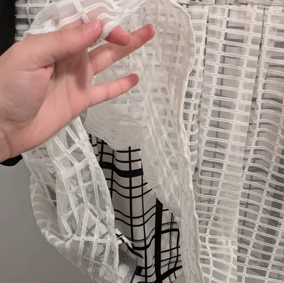 7. Modifier White and Black Checkered Dress Size Small (S) - Picture 6 of 8